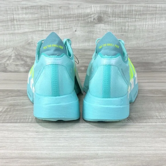 Adidas Adizero Adios Pro 4 Flash Aqua Lucid Lemon (JR1251) Men's Size 10.5 - Picture 4 of 10